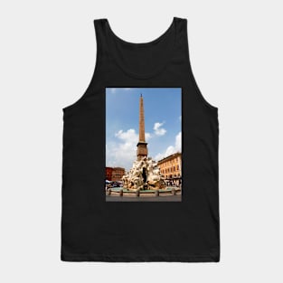 Fountain of the Four Rivers Rome Italy Tank Top